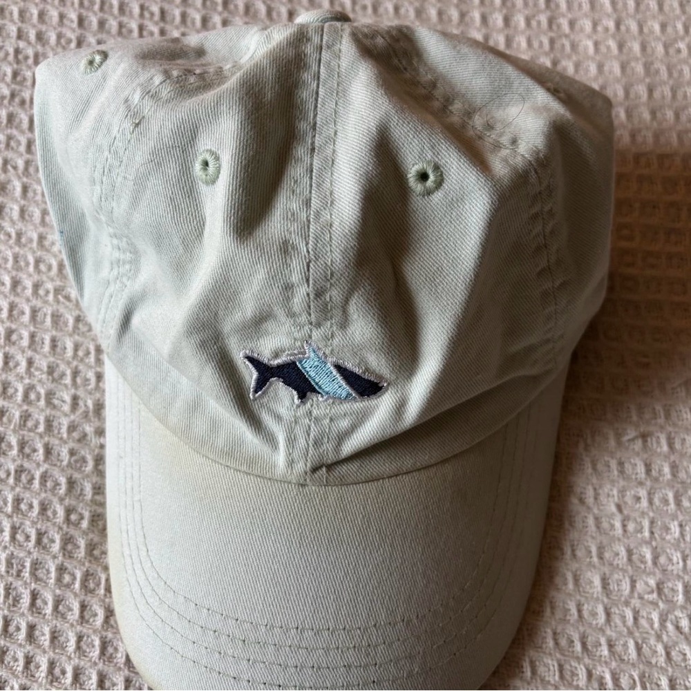 Light Sage Whale Embroidered Baseball Cap